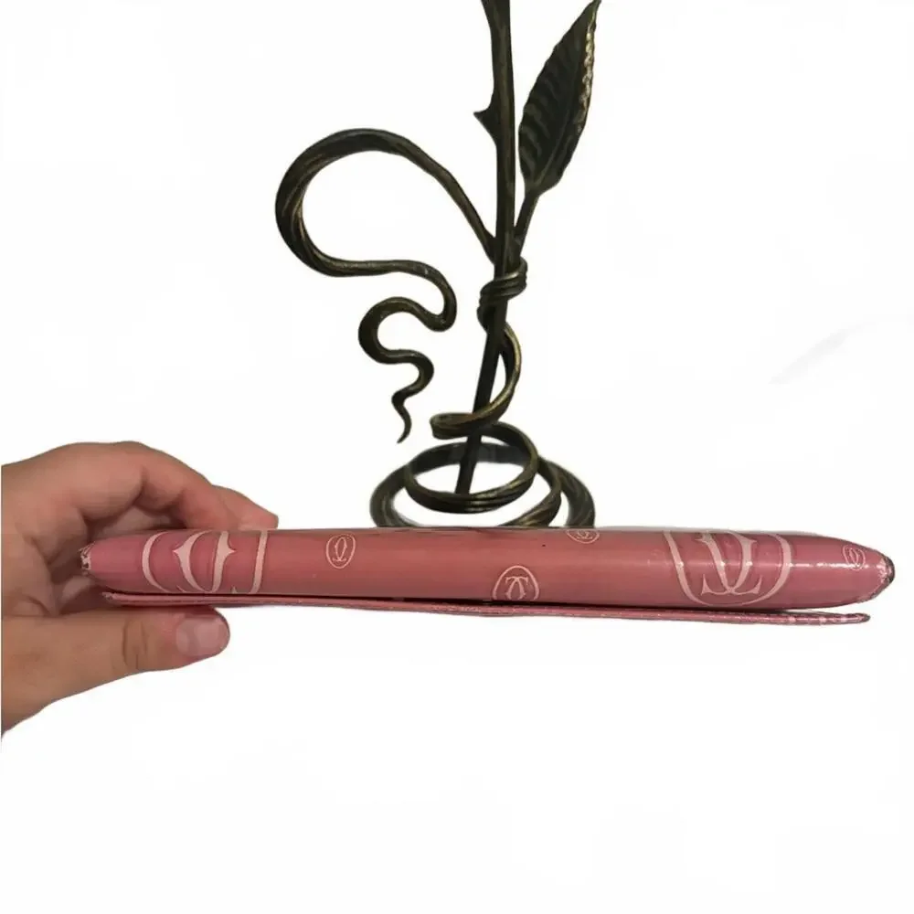 Authentic Pink Cartier Happy Birthday Long Wallet- GUC
